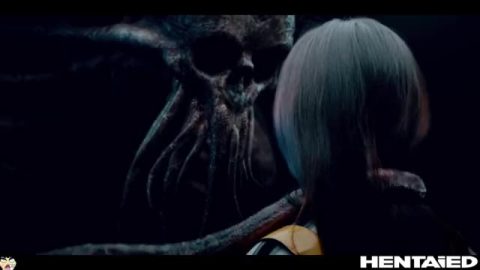 Asian chick fully fucked in all holes by aliens and got impregnated