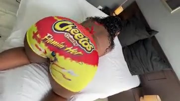 White Guy Gets To Fuck a Big Ass Black Girl Through a Hole in Her Tight Yoga Pants