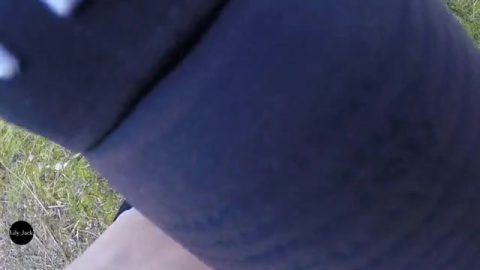Jogging in the forest, she sucks me HARD and I fuck her ! Lily_Jack Couple