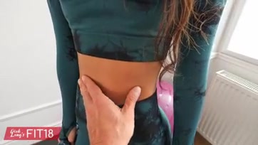 Tall and Skinny Light Skin Black Fashion Model Lia Lin Fucked In Yoga Pants At The Gym