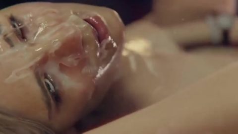 HENTAI – Horny Blonde Already Has Her Face Covered With Thick, Sticky Load But She Wants More