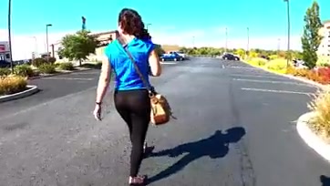 Insanely transparent leggings – 43yo wife